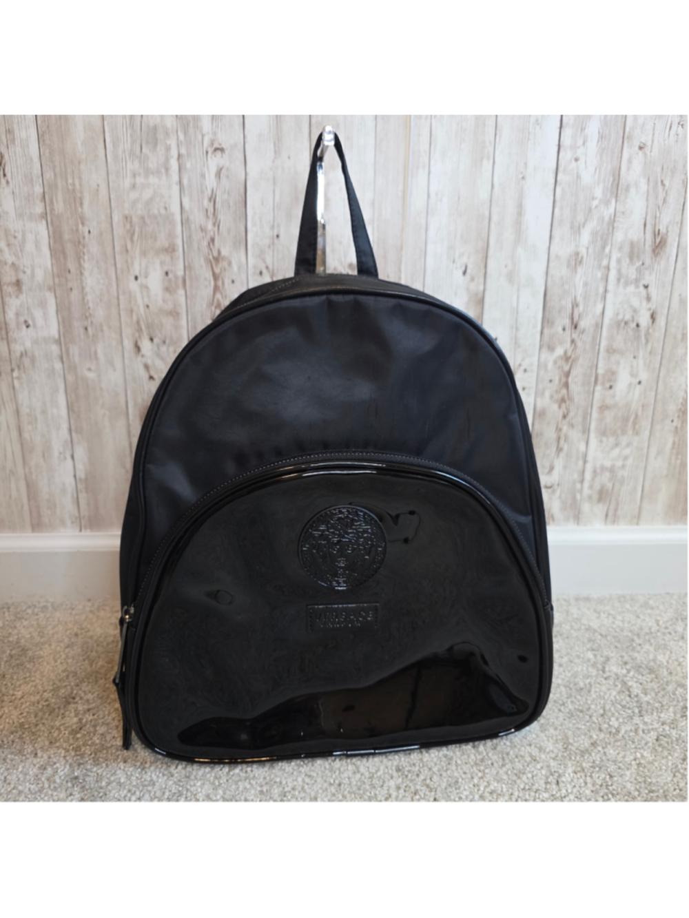 Versace Black Backpack